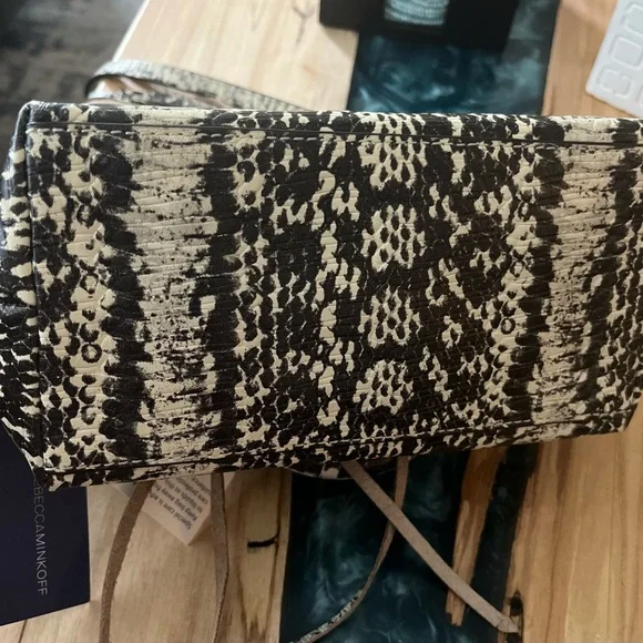 NWT Rebecca Minkoff Snake Print Satchel mini - Picture 7 of 16